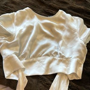 Zara backless cropped top